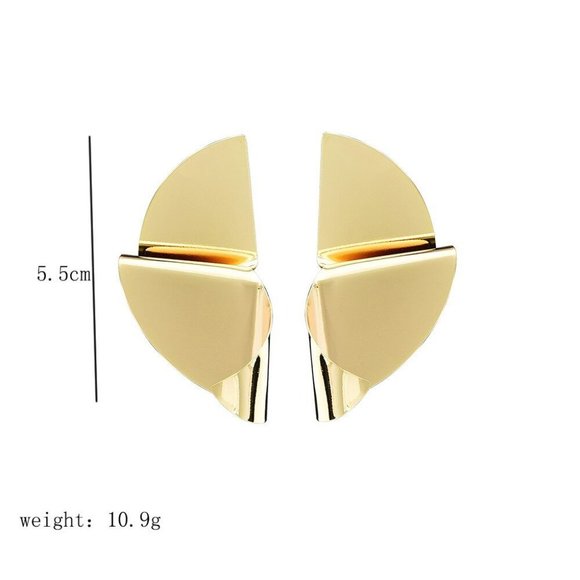 Earrings Women Geometric Shape Bohemian Hoop Drop Cute Trendy Accesories - Picture 5 of 7